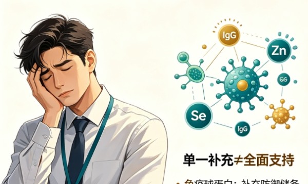 换季就生病、体虚难恢复？免疫球蛋白+锌硒协同补，从根上改善免疫短板